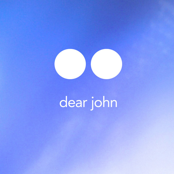 Cover billlede til Dear John. Gradient der ligner en blå himmel og to hvide prikker.